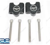 Set Supporto Manubrio Nero Compatible Con Royal Enfield Hunter 350cc UK