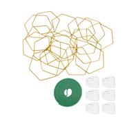 Set supporto piante catena esagonale 18 pezzi giardinaggio a scelta degli appass