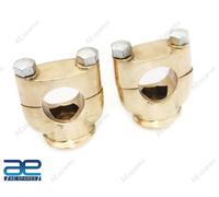 Set Supporto Riser Manubrio 1" Con Staffa Morsetto Ottone Universale @UK