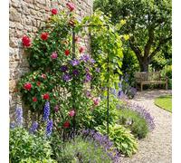 Set supporto rose pergola giardino terrazzo metallo stabile griglia floreale ...