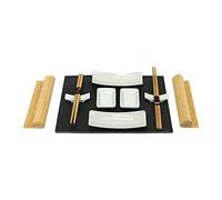 Set Sushi con Vassoio in Ardesia Atopoir Noir (11 pezzi) Oriente per 2 Persone