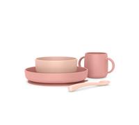 Set svezzamento silicone +6m rosa - suavinex