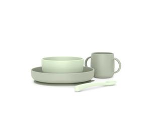Set svezzamento silicone +6m verde - suavinex