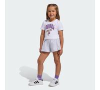 SET T-SHIRT ADIDAS DISNEY MINNIE MOUSE White / Semi Ice Tangerine 3-4A