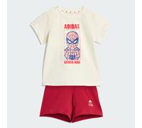 SET T-SHIRT ADIDAS MARVEL SPIDER-MAN Off White / Active Maroon 18-24M