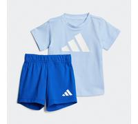 adidas ESSENTIALS T-SHIRT SET, Tuta Unisex - Bimbi 0-24, GLOW BLUE F19/white,