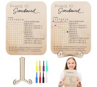 Set tabellone segnapunti in legno con pioli e supporti, perfetto per 8 giocatori, ideale per serate in famiglia e feste