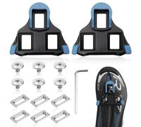 Set Tacchette per Scarpe da Ciclismo, Compatibile con Shimano SPD-SL SH11 SH12 SH10, Tacchette per Bici da Corsa a 3 Fori, Antiscivolo e Resistenti, con Viti e Rondelle Incluse