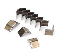 Set Tagliabordi per Angoli Taglierina per Pelle in Metallo con 10 Diverse Dimensioni, Strumento Artigianale in Acciaio Ad Alto Tenore di Carbonio per Lavorazione