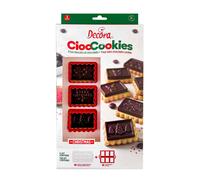 SET 2 PZ BISCOTTI GALLETTE AL CIOCCOLATO HALLOWEEN DECORA CIOC COOKIES STAMPINI