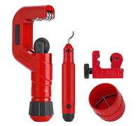 Set tagliatubi 4-1, tagliatubi per carichi pesanti 1/4''-2'' OD, mini tagliatubi 1/8''-7/8''OD, mini tagliatubi in rame con strumento di sbavatura, PVC/alluminio/Tubi in plastica