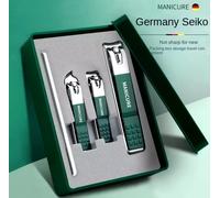 Set Tagliaunghie 4 Pezzi Professionale in acciaio + lima Manicure Pedicure NEW