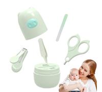 Set tagliaunghie per, set di tagliaunghie per bambini, con scatola portaoggetti, set per manicure e pedicure, lima per unghie e pinzette