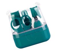 Set Tagliaunghie Ragazzo Ragazza 5 Pezzi Verde Abs Acciaio Inox Box | Lame Arrotondate, Presa Comoda e Facile da Tenere, Formato Pratico per Conservare e Portare Sé