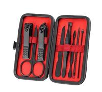Set tagliaunghie, Set di tagliaunghie nere Set completo di tagliaunghie da uomo Set di aghi for acne Scanalatura for unghie Coltello speciale for pedicure Strumenti for uso domestico,Set Per La Cura