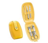 Set tagliaunghie, Set manicure da 6 pezzi for donne e ragazze, kit tagliaunghie, strumenti for tagliare le unghie in acciaio inossidabile Kit portatile da viaggio for toelettatura con elegante custodi