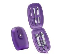 Set tagliaunghie, Set manicure da 6 pezzi for donne e ragazze, kit tagliaunghie, strumenti for tagliare le unghie in acciaio inossidabile Kit portatile da viaggio for toelettatura con elegante custodi
