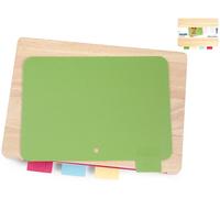 Set Taglieri Composta 1 Legno E 4 Polipropilene Assortiti