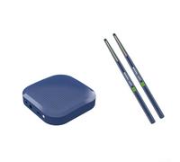Set Tamburi Digitali 36cm Tecnologia 3D Silenzioso | Suoni virtuali realistici, altoparlanti chiari, jack cuffie 3.5mm, registrazione integrata, per silenzio totale(A-Navy blue)