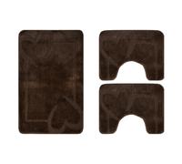 Set Tappeti Bagno Taris Tris Doccia Bidet Water Vari Colori Morbido Antiscivolo