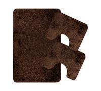 Set Tappeti Bagno Tris Doccia Bidet Water Antiscivolo Tinta Unita Fili Laminati