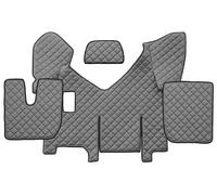 SET TAPPETI COPRICOFANO ECOPELLE GRIGIO PER IVECO STRALIS HI-WAY MANUALE FRIGO