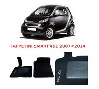 SET TAPPETI TAPPETINI IN MOQUETTE BOTTARI PER SMART MODELLO 451 DAL 2007 AL 2014