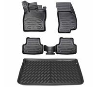 Set Tappetini 3D In Gomma + Vasca Vano Bagagli Per Opel COMBO E 2018