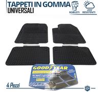 Set Tappetini Auto in GOMMA Universali GOODYEAR Sagomabili su Misura Antiscivolo