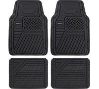 Sparco Set Tappetini Auto Origin - 4 Pezzi - PVC Nero - Universali, Antiscivolo e Facili da Pulire - Design Sportivo