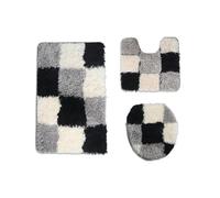 Set Tappetini Bagno Floor Mat Household Bathroom Water Absorption Combination Set of Three Pieces(5)