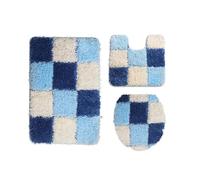 Set Tappetini Bagno Floor Mat Household Bathroom Water Absorption Combination Set of Three Pieces(8)