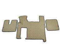 Set tappetini beige adatti per camion MAN TGX 2010-2018 eco-pelle automatico