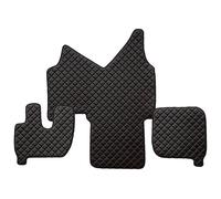 Set tappetini in ecopelle nero/rosso per cabina larga IVECO STRALIS 2002-2012