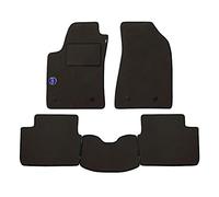 Set Tappetini realizzato per LAND ROVER DISCOVERY 7 posti anno dal 2009 al 2017 in Moquette di velluto Colore GRIGIO con Stemma