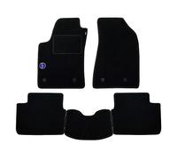 Set Tappetini realizzato per MERCEDES CLASSE C W204 anno dal 2007 al 2014 in Moquette automobilistica c/battitacco NERO con Logo