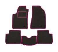 Set Tappetini realizzato per MINI ROADSTER da anno 2011 in poi in Moquette alta qualità con battitacco GRIGI bordo Fucsia