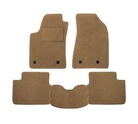 Set Tappetini realizzato per OPEL AGILA anno dal 2008 al 2015 in Moquette tessuto di velluto lavabile Made in Italy col BEIGE