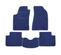 Set Tappetini realizzato per RENAULT ZOE da anno 2013 in poi in Moquette tessuto di velluto Made in Italy Modello Colore AZZURRO
