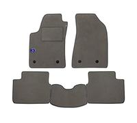 Set Tappetini realizzato per VOLKSWAGEN POLO anno dal 2001 al 2004 in Moquette tessuto di velluto Made in Italy GRIGI con Stemma