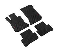 Set tappetini su misura eco-gomma Pilot per Mercedes Classe C (W204) 2007-2015