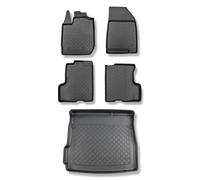 Mossa Set: tappetini in TPE + Tappetino per Bagagliaio compatibili con Dacia Duster II SUV (01.2018- ) - a Due Ruote motrici - G
