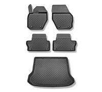 Mossa Set: tappetini in TPE + Tappetino per Bagagliaio compatibili con Volvo XC60 I SUV (10.2008-06.2017) - G
