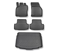 Mossa Set: tappetini in TPE + Tappetino per Bagagliaio compatibili con Volkswagen T-ROC SUV (12.2017- ) - Bagagliaio Inferiore; Pavimento Mobile nella Posizione più Alta - G