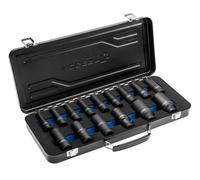 Set tappi a percussione 1/2, 15 pezzi, CrMo, lunghi HT4R049