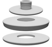 Set Tappi Fermata Rondelle per Marbo Leg Extension 20mm - Ricambi