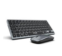 Set tastiera Bluetooth Inca IBK-572BT - Senza Fili Ricaricabile 2.4GHz & Bluetooth 5.0 - Compatibile con Windows, Mac, iOS, Android - Wireless, Design piatto tasti silenziosi, 78 tasti, DPI 1600