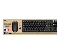 Set tastiera con mouse USB cablato