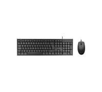 SET TASTIERA E MOUSE ANIMA ACP02ES, USB 2.0, Nero