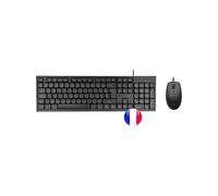 SET TASTIERA E MOUSE ANIMA ACP02FR, USB, Nero